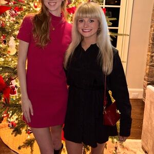 Zara black mini dress